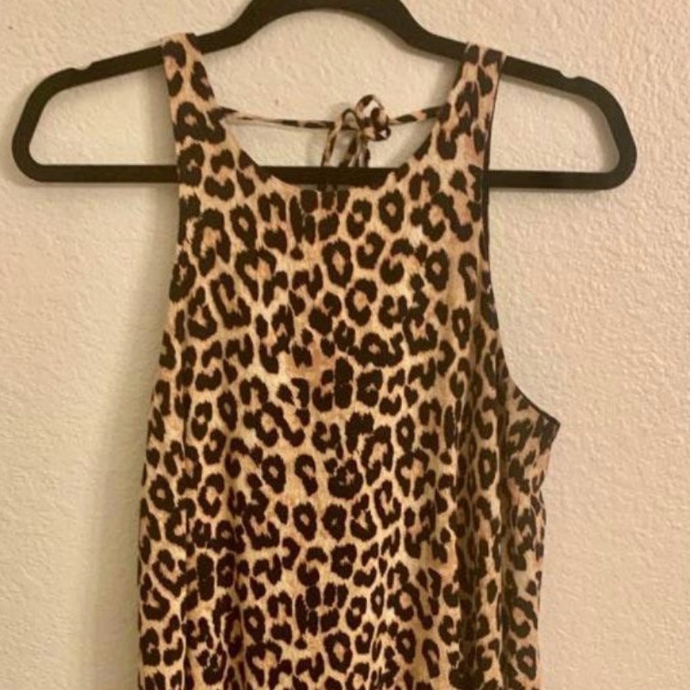 Blue Rain Leopard Print Mini Dress - Francesca’s